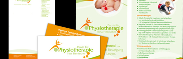 Geschaftsausstattung Physiotherapie Creativ Design Werbung